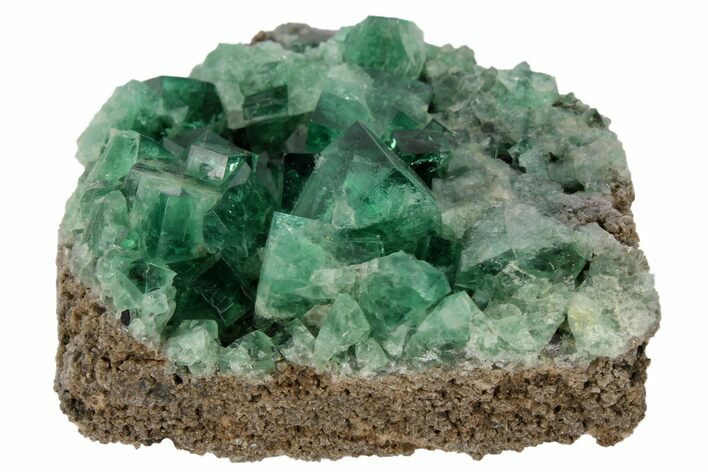 Highly Fluorescent, Green, Fluorite Cluster - Rogerley Mine #97879